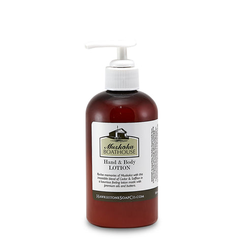 Hawkestone Soap Muskoka Boathouse Lotion