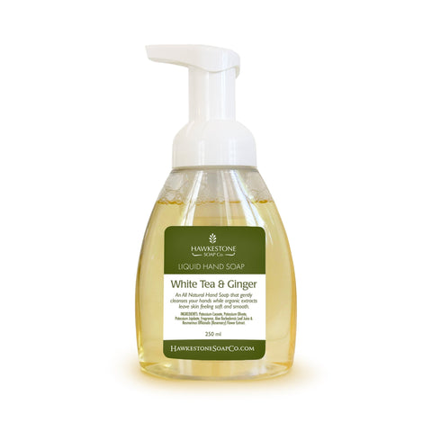 Organic Castile Foaming Hand Soap - White Tea & Ginger