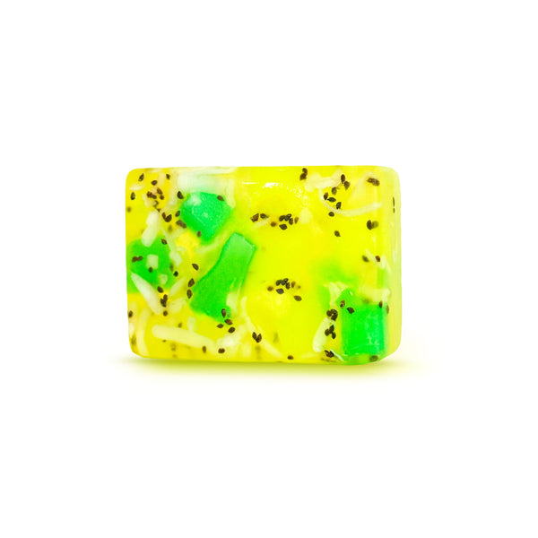 Half Bar Glycerin Soap - Lemongrass & Cranberry Seeds