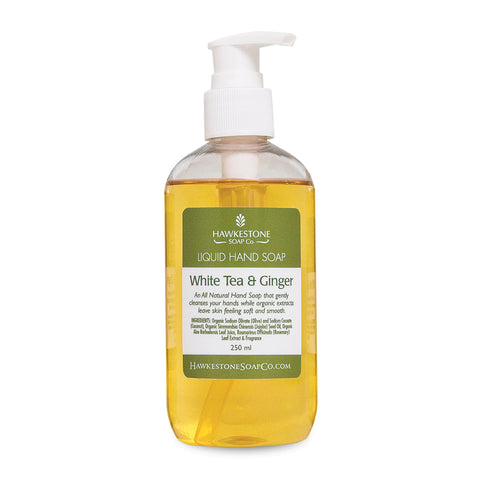 Organic Castile Liquid Hand Soap - White Tea & Ginger